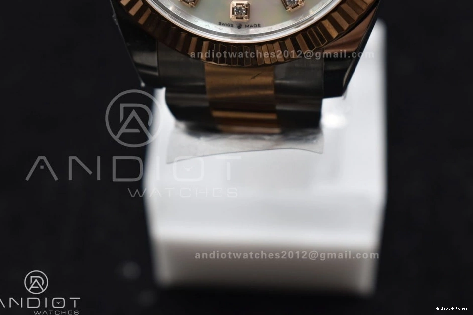 610 White RG StreetReady 904L VR MOP Dial 126331 1:1 Bracelet 41 Diamonds on Best Edition Clean DateJust Jubilee Steel 1123